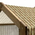 thumbnail image 4 of Abstract Pet House, Geometric Curved Stripes with Rhombus Motifs Oriental Inspirations, Outdoor & Indoor Portable Dog Kennel with Pillow and Cover, 5 Sizes, Pale Yellow Brown, by Ambesonne, 4 of 4