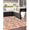 thumbnail image 2 of Unique Loom Outdoor Botanical Collection Area Rug - Petal (8' Square Multi/Blue), 2 of 7