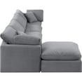 thumbnail image 3 of Meridian Furniture Indulge 129" Velvet L-Shaped Modular Sectional in Gray, 3 of 9