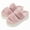 Pink, variant on Sweet Couple Women's Cloud Slide Platform Slippers - Open-Toe Fluffy Anti-Slip Indoor/Outdoor House Shoes (5cm Heel)