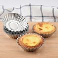 thumbnail image 1 of 10pcs Aluminum Egg Tart Cup Cake Jelly Maker Mould Home Kitchen Baking Tools, 1 of 5