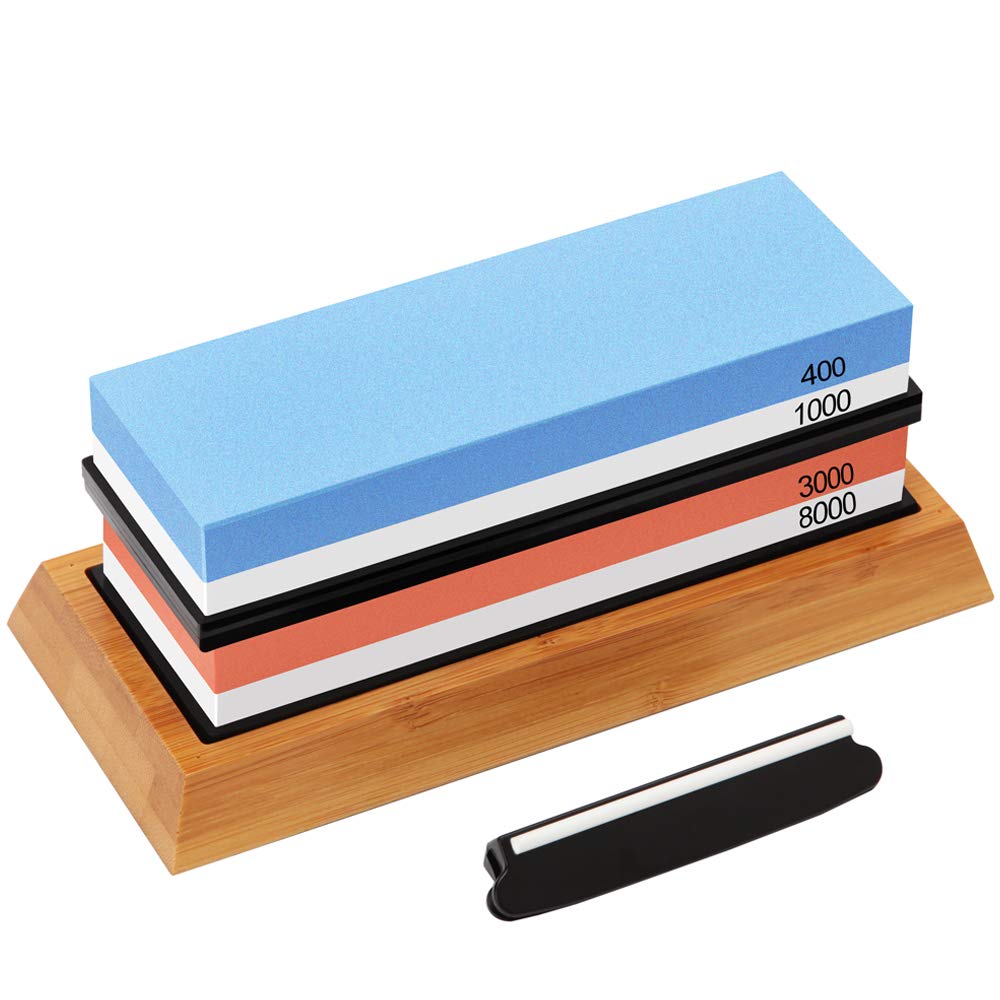 G.a HOMEFAVOR Knife Sharpening Stone Set, Premium Whetstone Sharpener