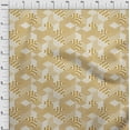 thumbnail image 4 of oneOone Cotton Poplin Twill Yellow Fabric Geometrical Mix Sewing Material Print Fabric By The Yard 56 Inch Wide, 4 of 4