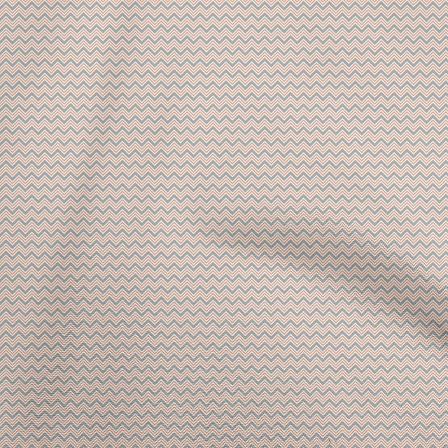 oneOone Velvet Gray Fabric Chevron Sewing Material Print Fabric By The Yard 58 Inch Wide