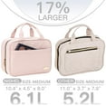 thumbnail image 3 of NISHEL Neceser de Viaje para Mujer, Organizador Colgante Portátil para Champú, Acondicionador, Juego de Brochas, Accesorios de Maquillaje, Tamaño Mediano, Rosa, 3 of 5