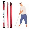 thumbnail image 1 of 2Pack Golf Alignment Rods Golf Swing golf Swing Trainer Sticks Golf Training Equipment Red, 1 of 9
