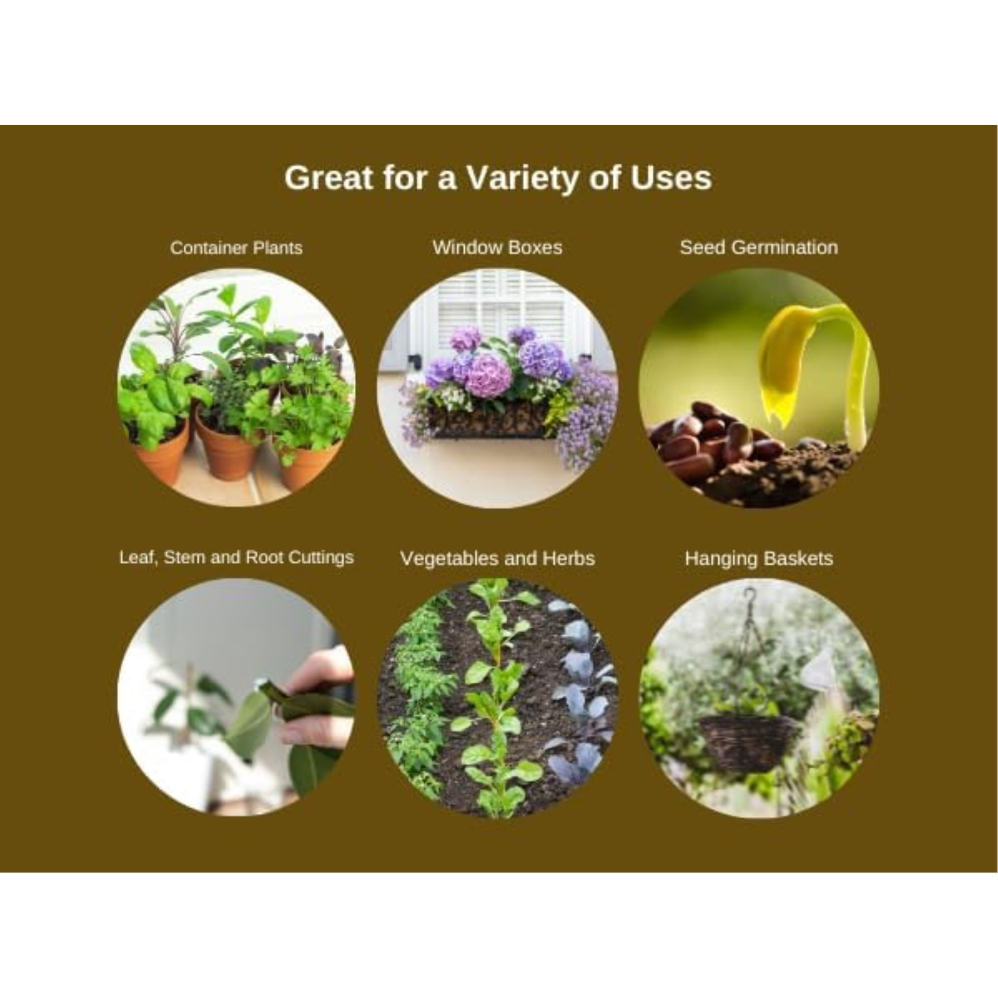 Fertilome Organic Seed & Cutting Potting Mix, Potting Soil for All Plants, Cuttings, Seedlings and Seeds, 4qt