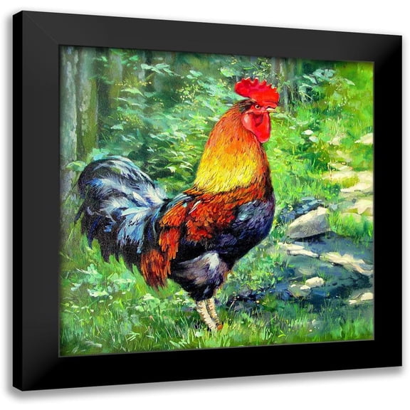 Pautov, Igor 12x12 Black Modern Framed Museum Art Print Titled - Backyard