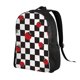 thumbnail image 2 of Disketp Ladybugs Of Black And White Checkers Mochila Unisex de Apertura Lateral Completa, Mochila para Laptop para Escuela, Trabajo y Viajes, 2 of 8