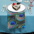 thumbnail image 4 of Heduofu Animal Peacock Feathers Cloth Napkins, Dinner Napkins Washable Reusable Polyester Table Napkins for Parties, Weddings and Dinners 4 PCS, 4 of 7