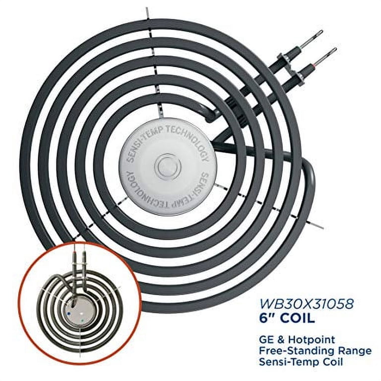 GE u0026 HOTPOINT ELECTRIC RANGE BURNER ELEMENT SENSI-TEMP COIL - 6” -  Walmart.com