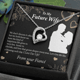 thumbnail image 2 of To My Fiancee Love You Always Forever Necklace w Message Card, 2 of 20