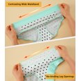 thumbnail image 3 of INNERSY Girls Underwear Soft Cotton Briefs Wide Waistband Panties for Teens Pack of 6 (8-10 Years, Contracting Color & Dots), 3 of 7
