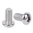 thumbnail image 1 of Juego de 50 tornillos de cabeza semicircular de acero inoxidable con cabeza de hongo y cabeza hexagonal M6 (M6 x 12 mm), 1 of 10