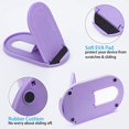 thumbnail image 3 of Cell Phone Stand, 6pack Portable Foldable Desktop Cell Phone Holder Adjustable Universal Multi-Angle Cradle for Desk Tablet iPad Mini iPhone X/8/7 Plus/7/6s/6 Samsung Galaxy, Black, White, Blue 6PACK, 3 of 5