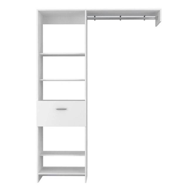 TUHOME Manchester 150 Closet System Engineered Wood Closet Systems in White