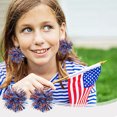 thumbnail image 6 of cpengpj 4th of July Patriotic Earrings, Red White and Blue Earrings, Independence Day Stud Dangle Drop Earrings Hook Fashion Jewelry Gift for Women, 6 of 6
