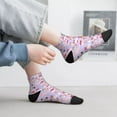 thumbnail image 4 of Salouo Fashionable Cats Pattern Unisex Middle Tube Socks,Middle-Finger Knee High Socks Over The Calf Tube Stocking Crew Stockings for Women and Men Tube Socks, 4 of 8