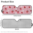 thumbnail image 6 of Binienty Strawberry Car Sun Shade Windshield Pink Cute Auto Windshield Sun Shade for Jeep Gladiator JT 2020-2025 Car Interior Accessories Heat Reflector-Keep Your Vehicle Cool, 6 of 7