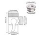 thumbnail image 3 of Divisor de grifo de válvula de fregadero de latón cromado pulido para cocina, cabezal de ducha de mano o grifo de lavabo de baño, 3 of 5