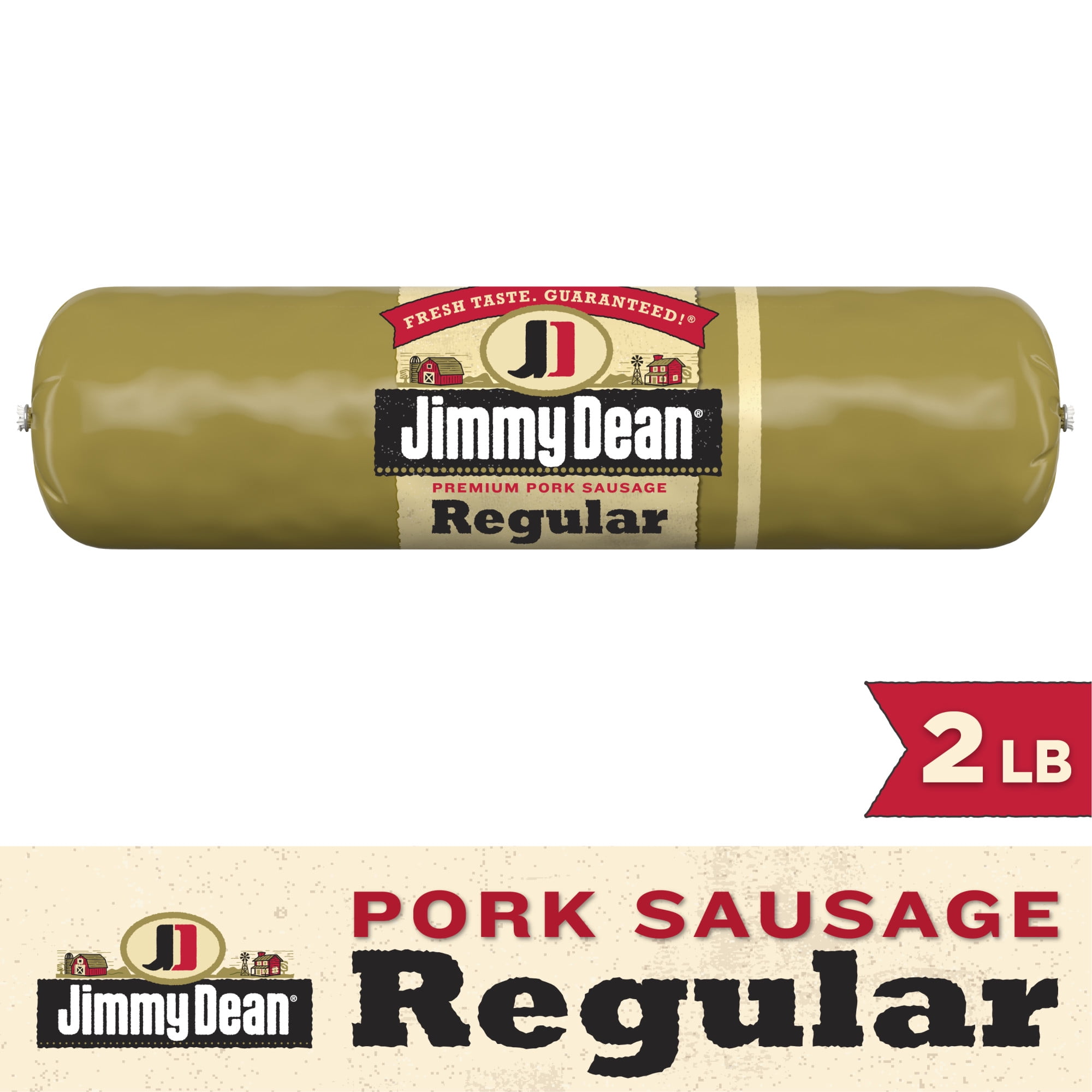 Jimmy Dean Premium Pork Regular Sausage Roll, 2 lb Walmart Inventory