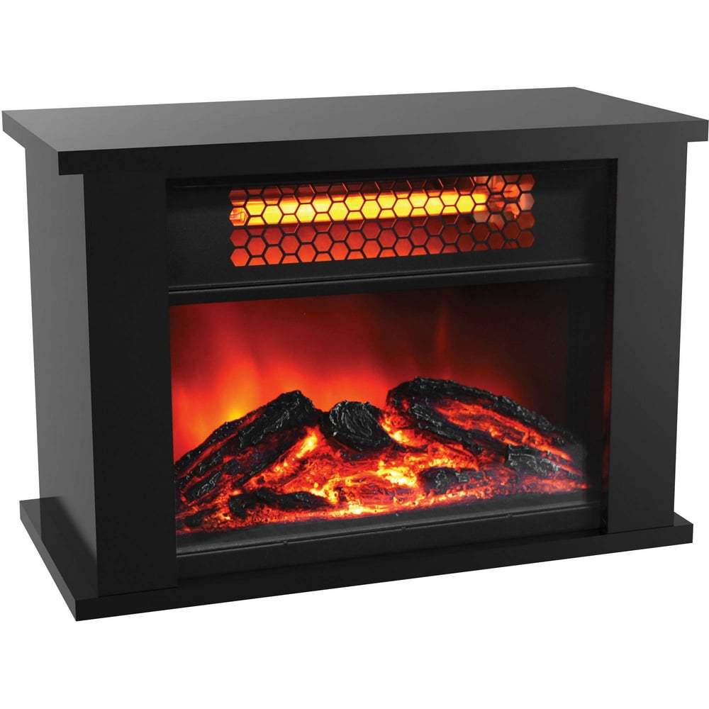 LifePro Mini Infrared Fireplace Heater, Black