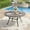 Graywood, variant on VOXBIN 48" Round Outdoor Patio Dining Table with Adjustable Umbrella Hole, Seats 6 Ideal for Deck(1 pieces)