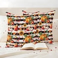 thumbnail image 3 of Fall Pumpkins Outdoor Waterproof Pillow Covers, Thanksgiving Country Sunflowers Fruits Stripes Decorative Square Throw Pillowcase Sofa Cushion Sham for Patio/Couch/Chair, 20"x20" 2 Pack, 3 of 8