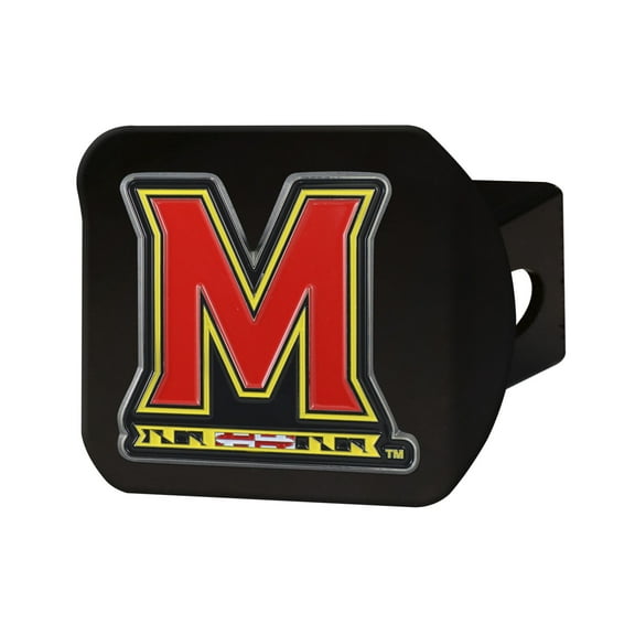 University of Maryland Color Hitch Black 3.4"x4"
