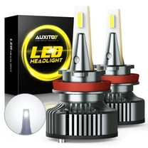 AUXITO H8/H9/H11 LED Headlight Bulbs, 400% Brighter, 80W 16,000LM per Pair, H11 Headlight Bulb, 6500K White, Pack of 2