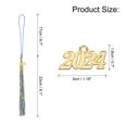 thumbnail image 2 of 2024 Graduation Tassel, Graduation Cap Tassel with 2024 Gold Charm for DIY, Graduate Parties Ceremonies(Blue Yellow), 2 of 6