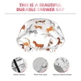 thumbnail image 3 of Kdxio Horses Print Shower Cap for Women,Elastic and Reusable,Double Waterproof Layers Bathing Hat, 3 of 6