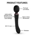 thumbnail image 3 of MLSICE 10 Vibration modes doulble ended female vibrator ,usb rechargeable daily life waterproof soft silicone vibrator with dual motors for women couple - Black, 3 of 6