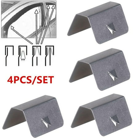 4x In Channel Wind Rain Deflector Fitting Clips For Heko G3 Clip Stainless Steel