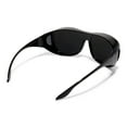 thumbnail image 3 of AMIR Fit Over Glasses Super Dark Cat 4 Darkest Lens Max Coverage UV400 Sunglasses, 3 of 7