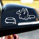 thumbnail image 2 of Adhesivo para coche gato y cuenco, varios colores, 2 of 5