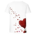 thumbnail image 3 of Neewe Womens Love Heart Shirts Short Sleeve Valentines Crewneck Colorful Heart Graphic Tees Tops, 3 of 5