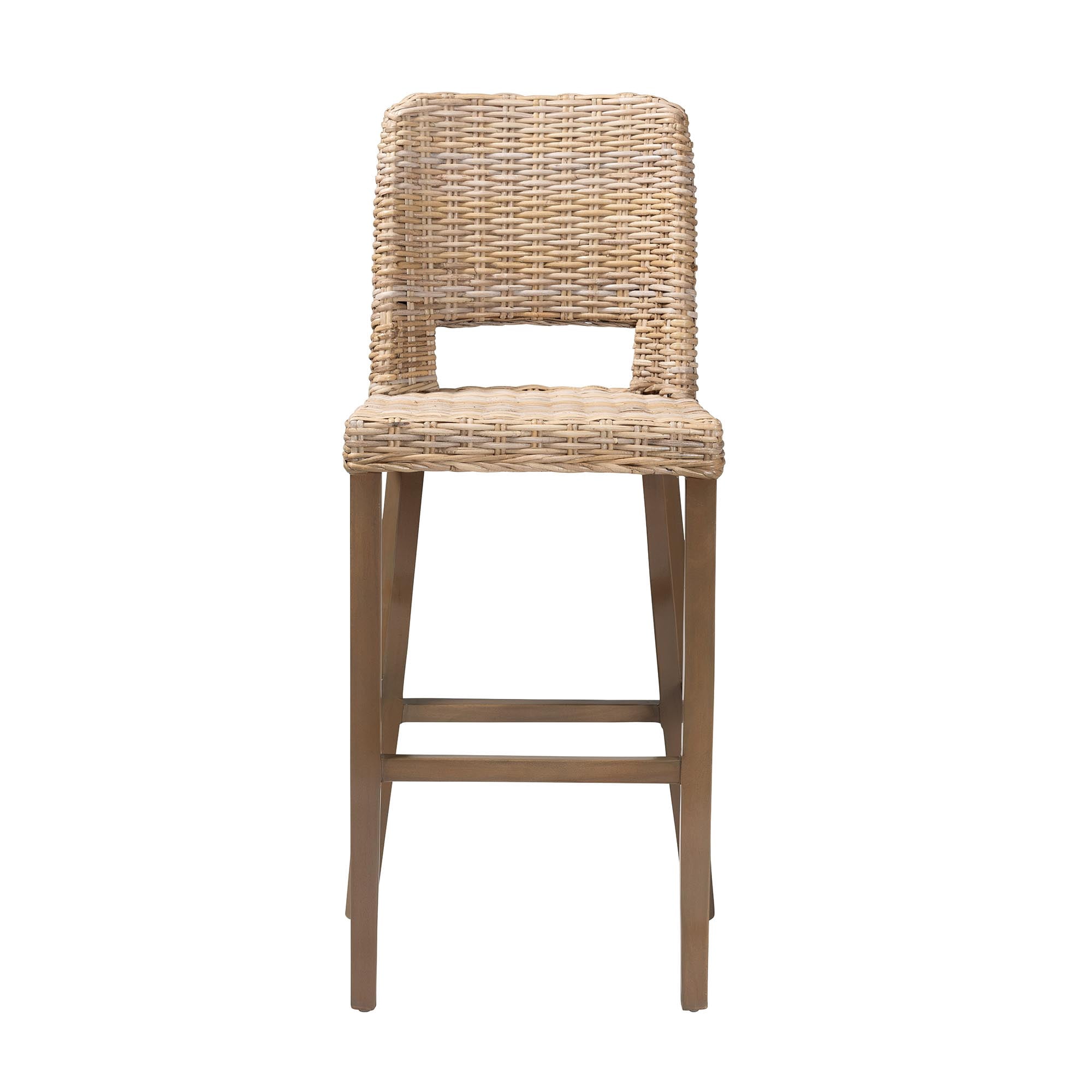 bali & pari Magy Boho Bar Stool, Bar Height, Grey