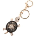 thumbnail image 1 of Miangastore Keychain Turtle Charm Black Alloy Crystal 1Pcs 1.5X6.2X13.4CM, 1 of 9