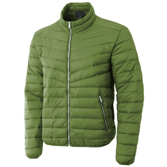 Ma Croix Mens Lightweight Puffer Jacket Alternative Down Quilted Hiking Parka