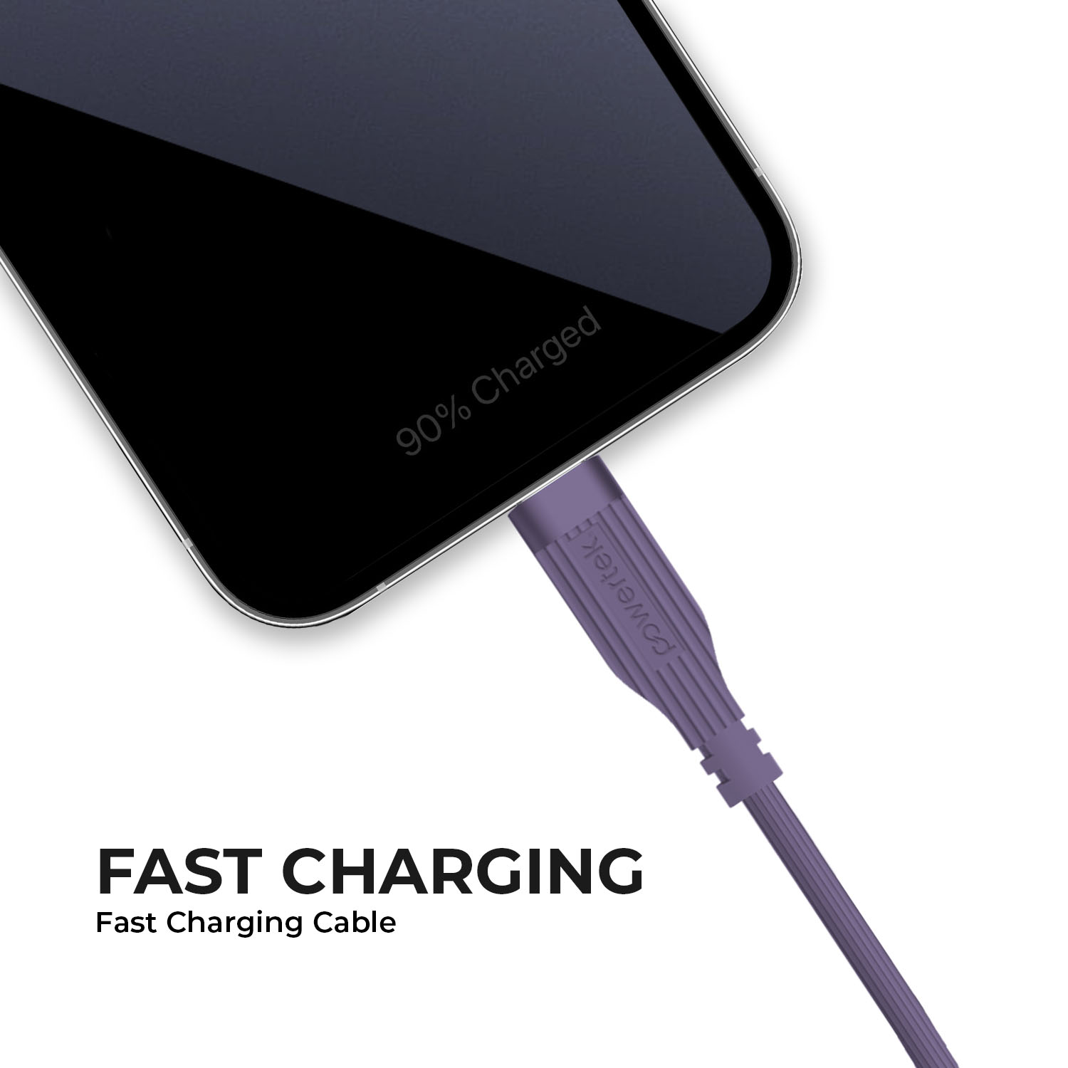 Liquipel Powertek Retro USB-A to Lightning - Purple