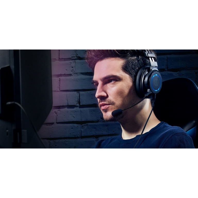 Audio Technica ATH-G1 Wired Gaming Headset Black with an