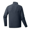thumbnail image 6 of Men's Fleece Jackets Fall Winter Warm Thick Hooded Jackets Soft Comfort Thermal Coat Dark Blue XXL, 6 of 6