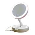 thumbnail image 1 of Clearance sale Makeup Mirror LED Mirror Table Desktop Countertop Bright Adjustable Recharge Batteries Mirror With Storage Box, 1 of 12
