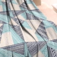 thumbnail image 3 of Blue Ethnic Triangle and Geometric Pattern Blanket,Comfortable Soft Flannel Throw Blanket,All Season,Warm Lightweight Blankets for Sofa Bed Couch Living Room Chair,40"x50", 3 of 4