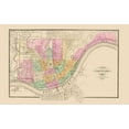 thumbnail image 2 of Stedman 24x17 White Modern Wood Framed Museum Art Print Titled - Cincinnati Ohio - Stedman 1872, 2 of 4