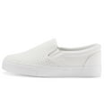 thumbnail image 4 of Womens Slip on Sneakers Comfortable Walking Shoes Perforated Fashion Sneaker in White, 4 of 7