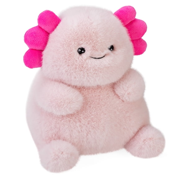 Wild Republic Tummykins Axolotl, Stuffed Animal, 8 inch, Plush Toy, Fill is Spun Recycled Water Bottles