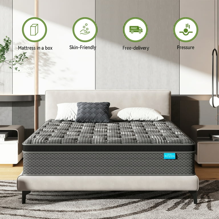 Hybrid memory foam mattress queen discount