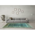 thumbnail image 3 of Ahgly Company Indoor Rectangle Oriental Light Blue Traditional Area Rugs, 3' x 5', 3 of 4
